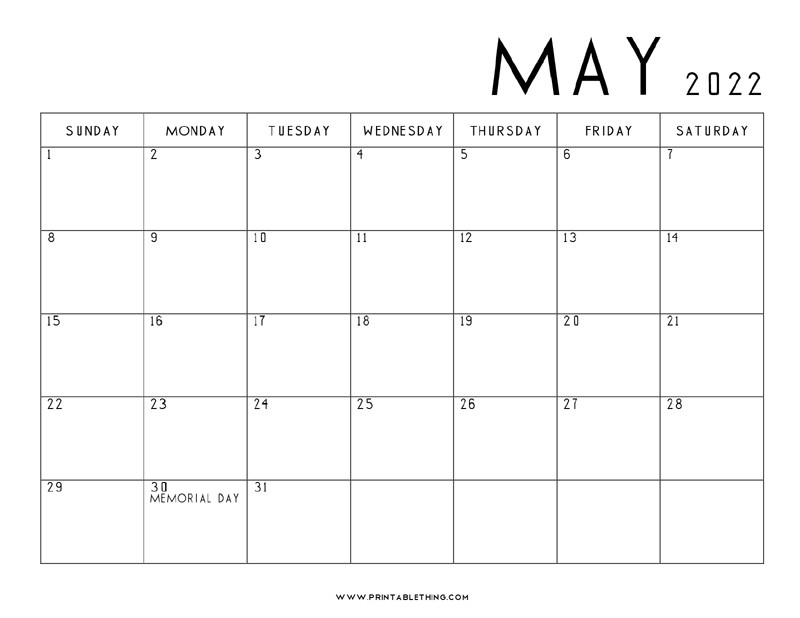 May 2022 Calendar - Calendar 2022  Calendar 2022 Kenya