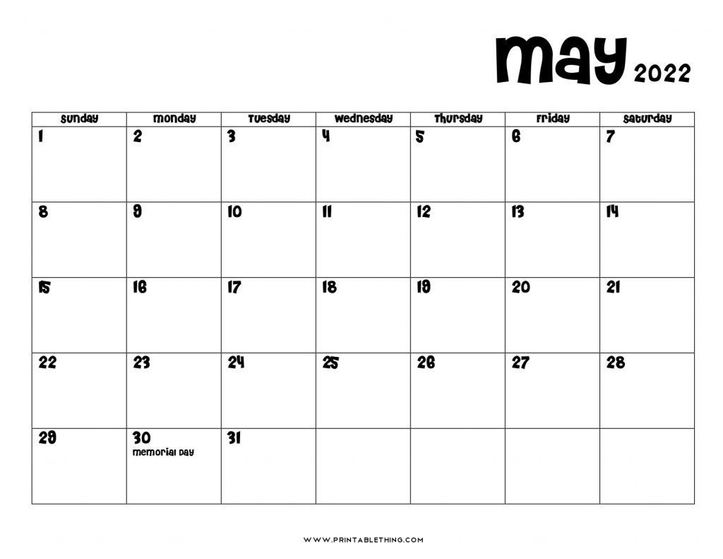 May 2022 Calendar | Printable, Pdf, Us Holidays, 2022  Calendar November 2022 To May 2022