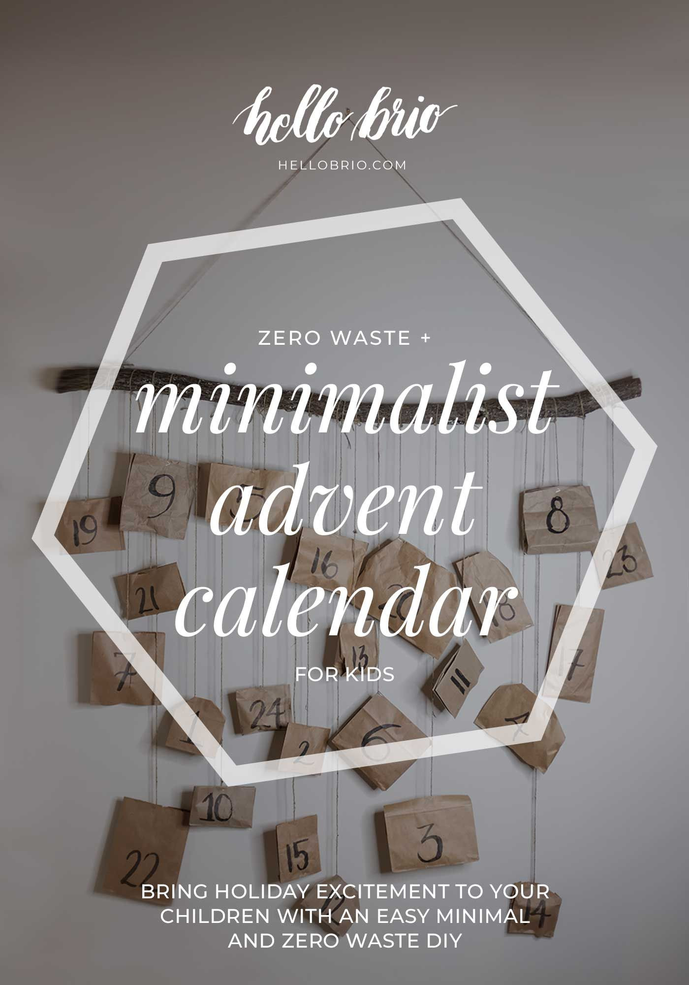 Minimalist And Zero Waste Advent Calendar | Hello Brio  Chanel Advent Calendar Trash