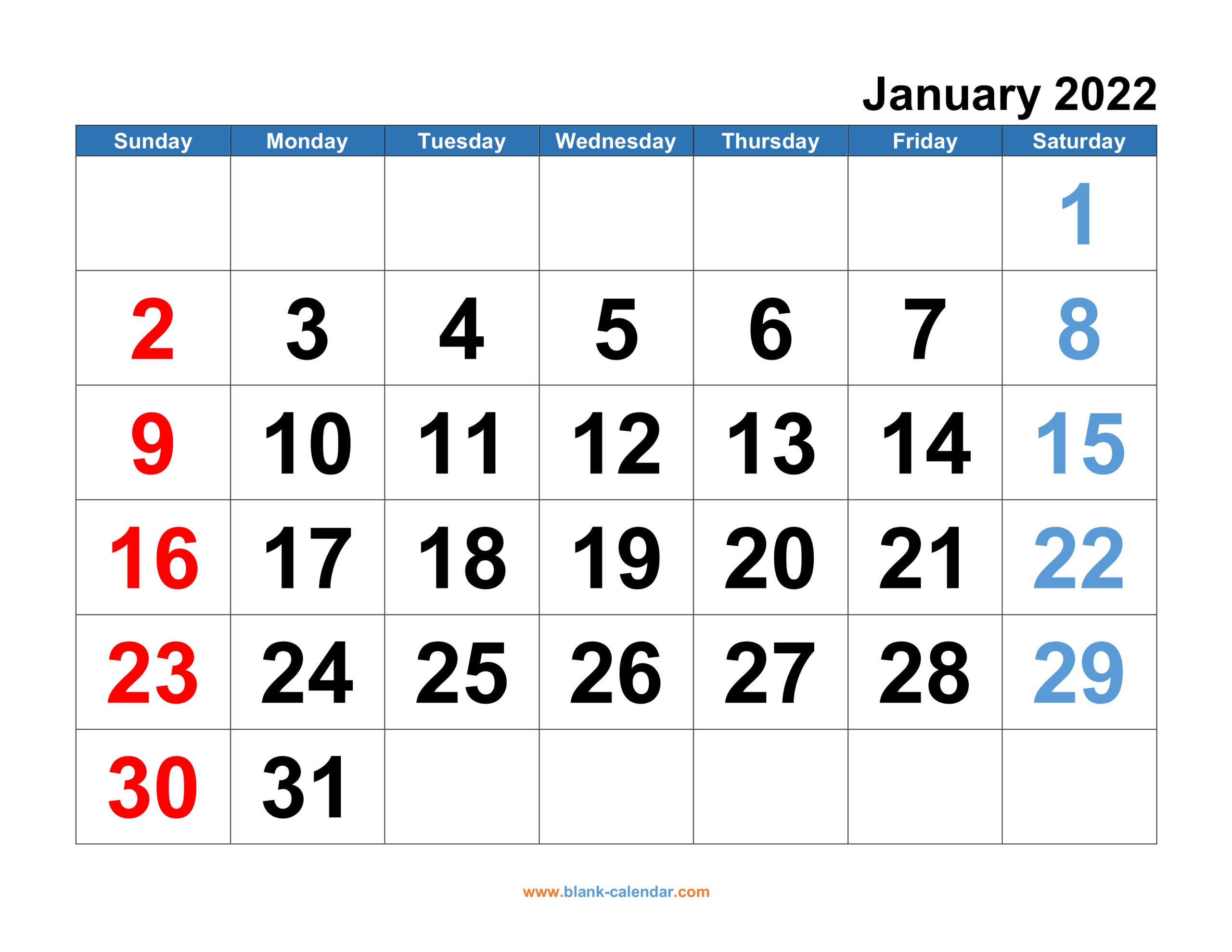 Monthly Calendar 2022 | Free Download, Editable And Printable  Editable 2022 Calendar Printable
