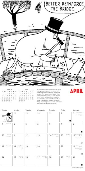 Moomintove Jansson Mini Wall Calendar 2022 (Art  Moomin Advent Calendar 2022