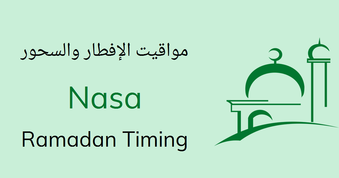 Nasa Ramadan Timings 2021 Calendar, Sehri &amp; Iftar Time Table  Nasa Gov Calendar Pdf