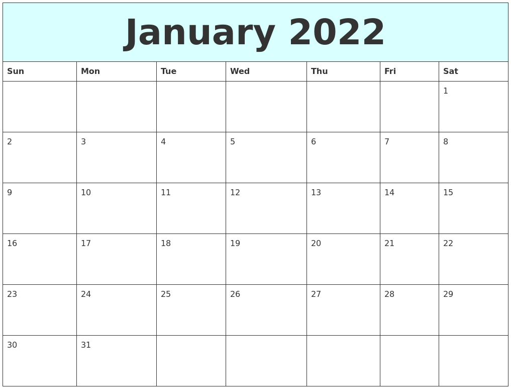 November 2021 Monthly Calendar  November To January 2022 Calendar