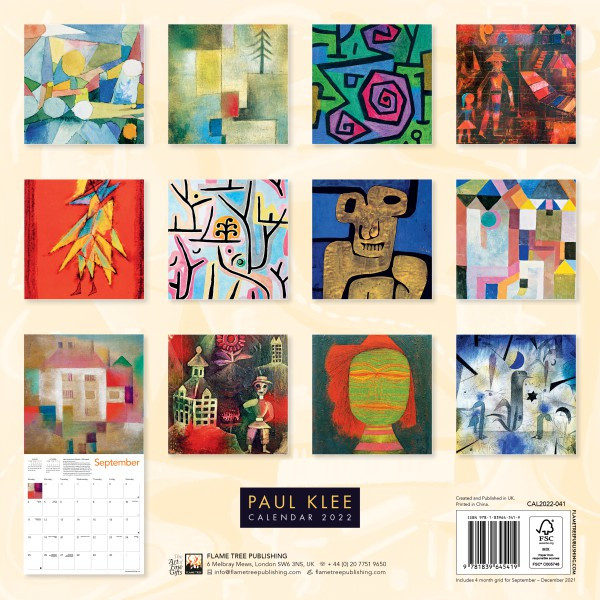 Paul Klee Wall Calendar 2022 (Art Calendar) - Flame Tree  Next Advent Calendar 2022