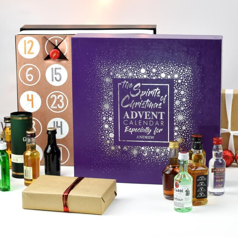 Personalised Alcohol Miniature Advent Calendar - Buy From  Do Advent Calendars Go On Sale