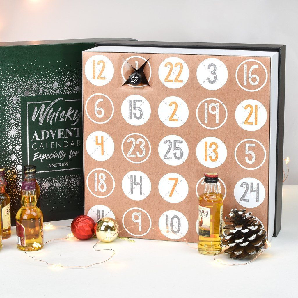 Personalised Whisky Advent Box Https://Harringtons-Gift  What Are Advent Gifts
