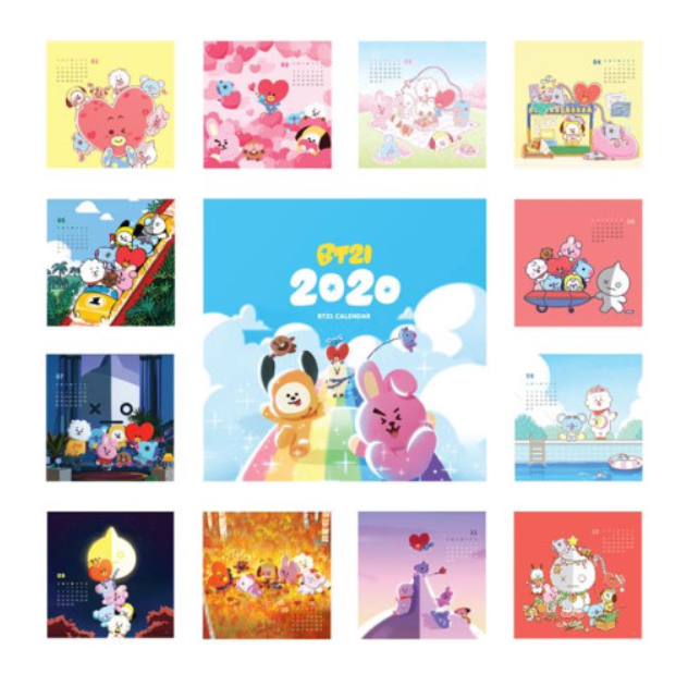 Bt21 Calendar 2024 Printable Free 2024 CALENDAR PRINTABLE