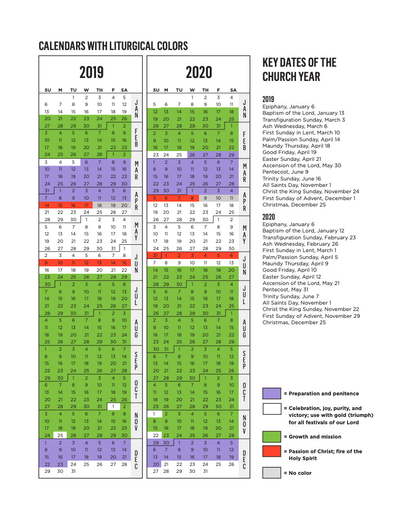 Presbyterian Planning Calendar 2021  Catholic Printable Calendar 2022