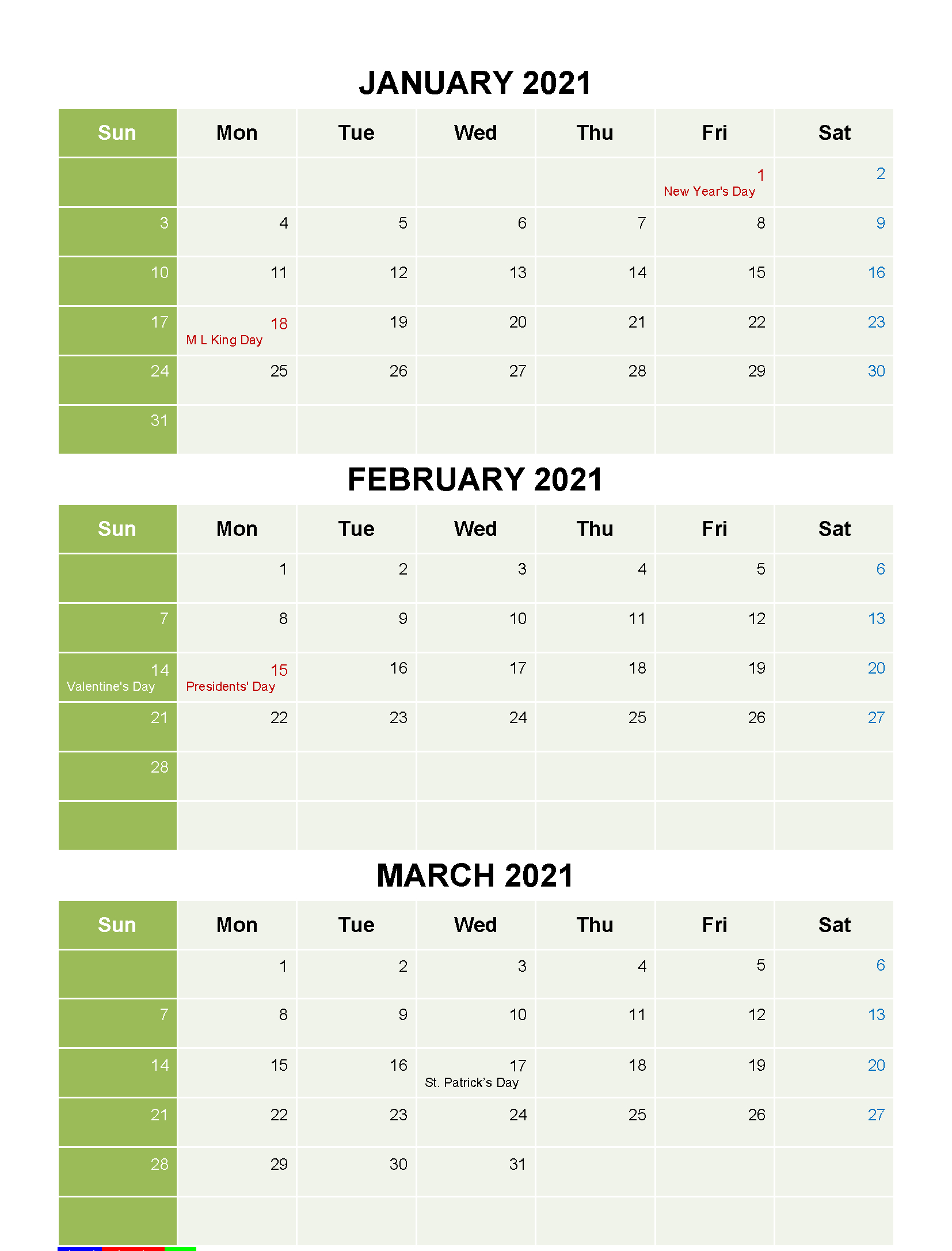 Printable Calendar 2021 January February March - 2021  2022 Calendar Printable Girly