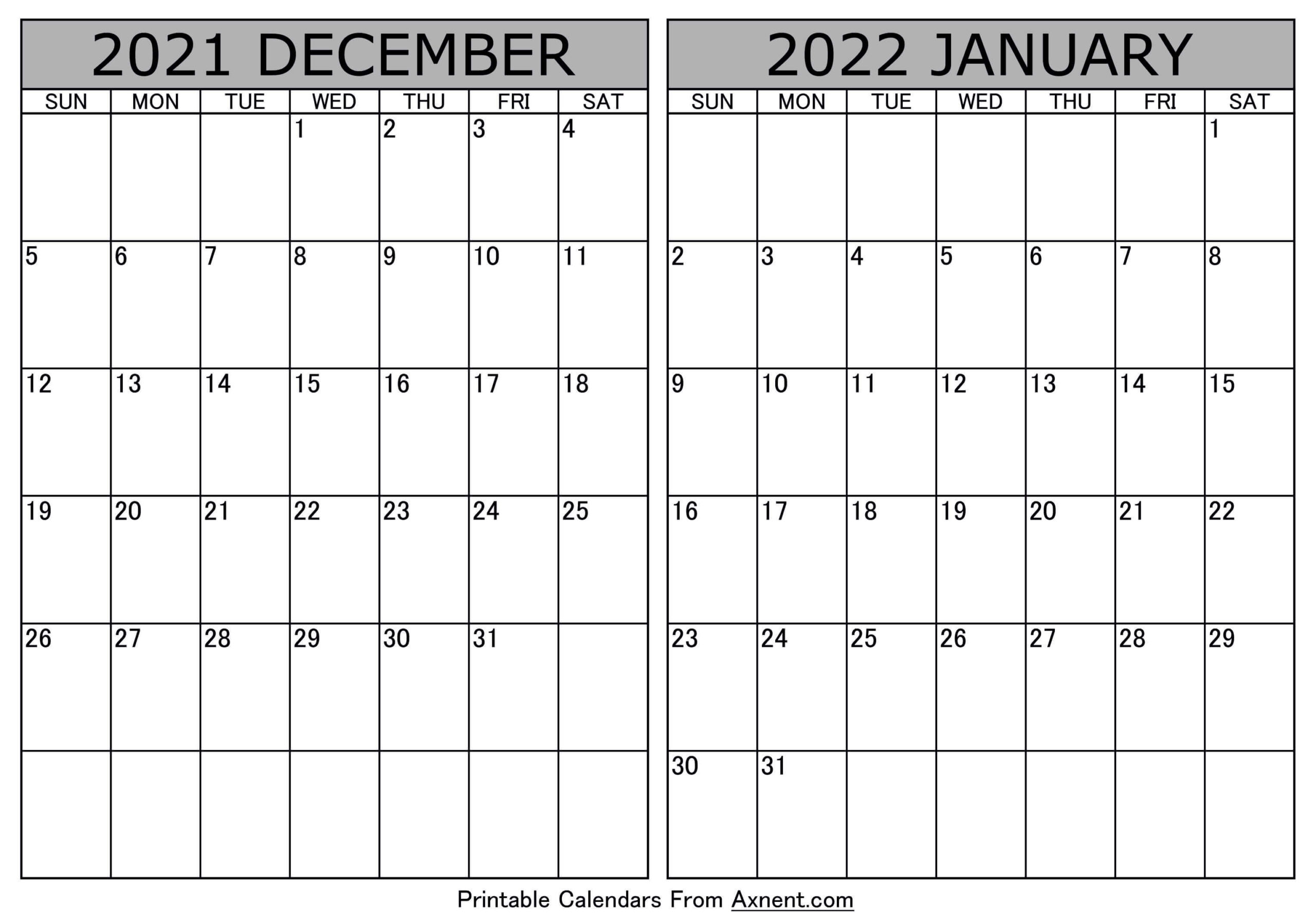 Printable Calendar 2022 : One Page Calendar Free Printable  Printable Calendar 2022 Calendarlabs