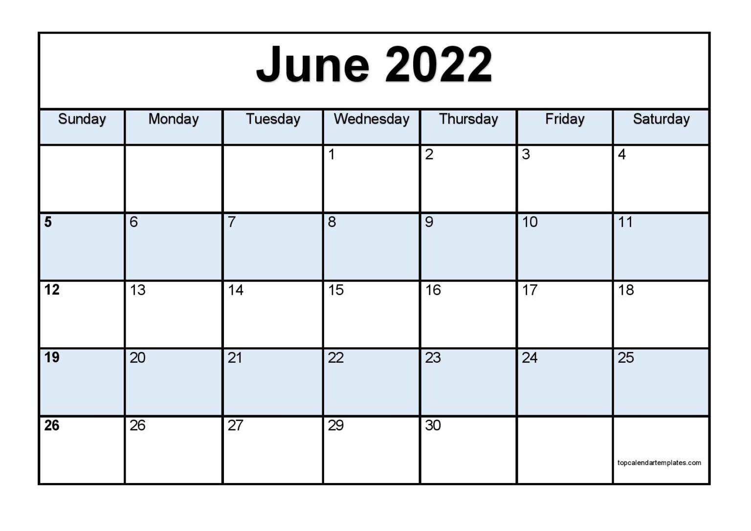 Printable June 2022 Calendar Template (Pdf, Word, Excel)  November 2022 To June 2022 Calendar