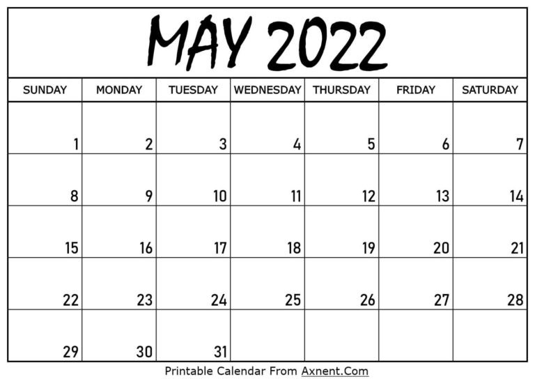 2022 Calendar Printable Ireland - Template Calendar Design