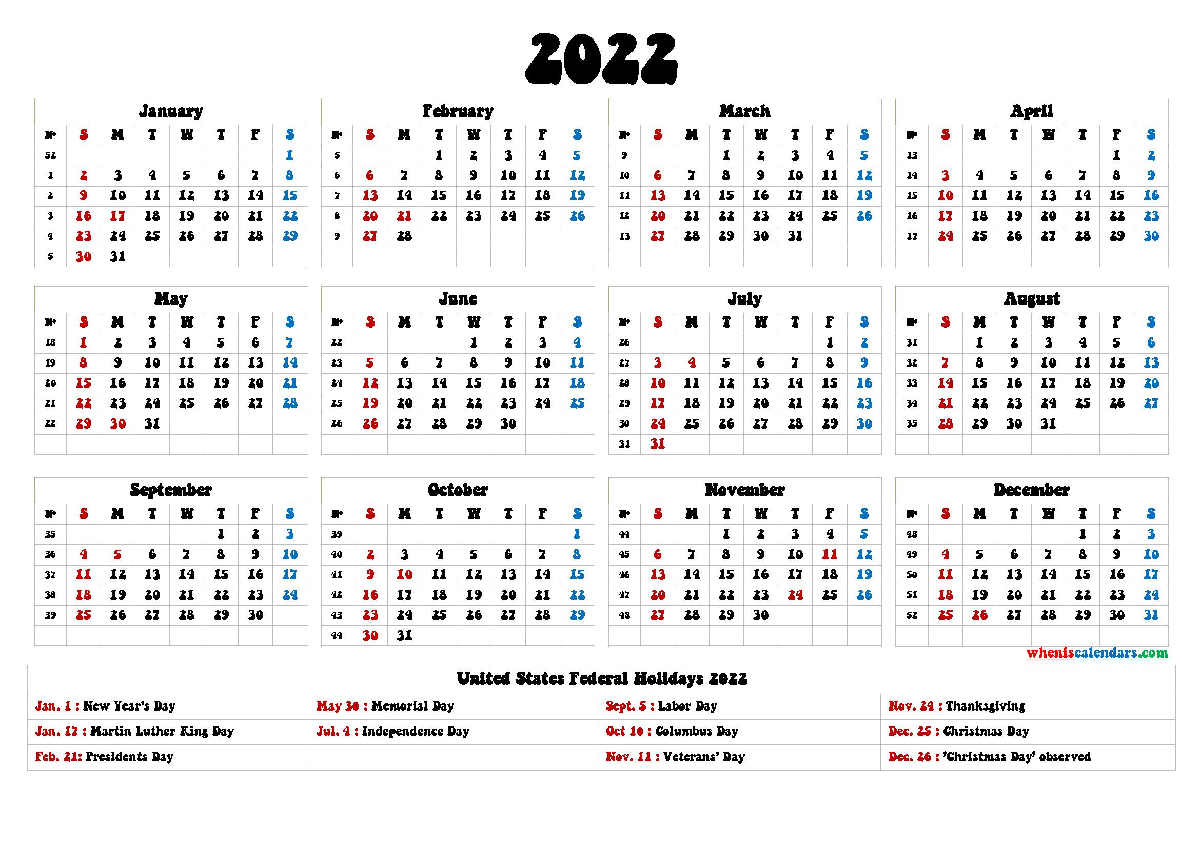 2022-united-states-government-calendar-printable-template-calendar-design