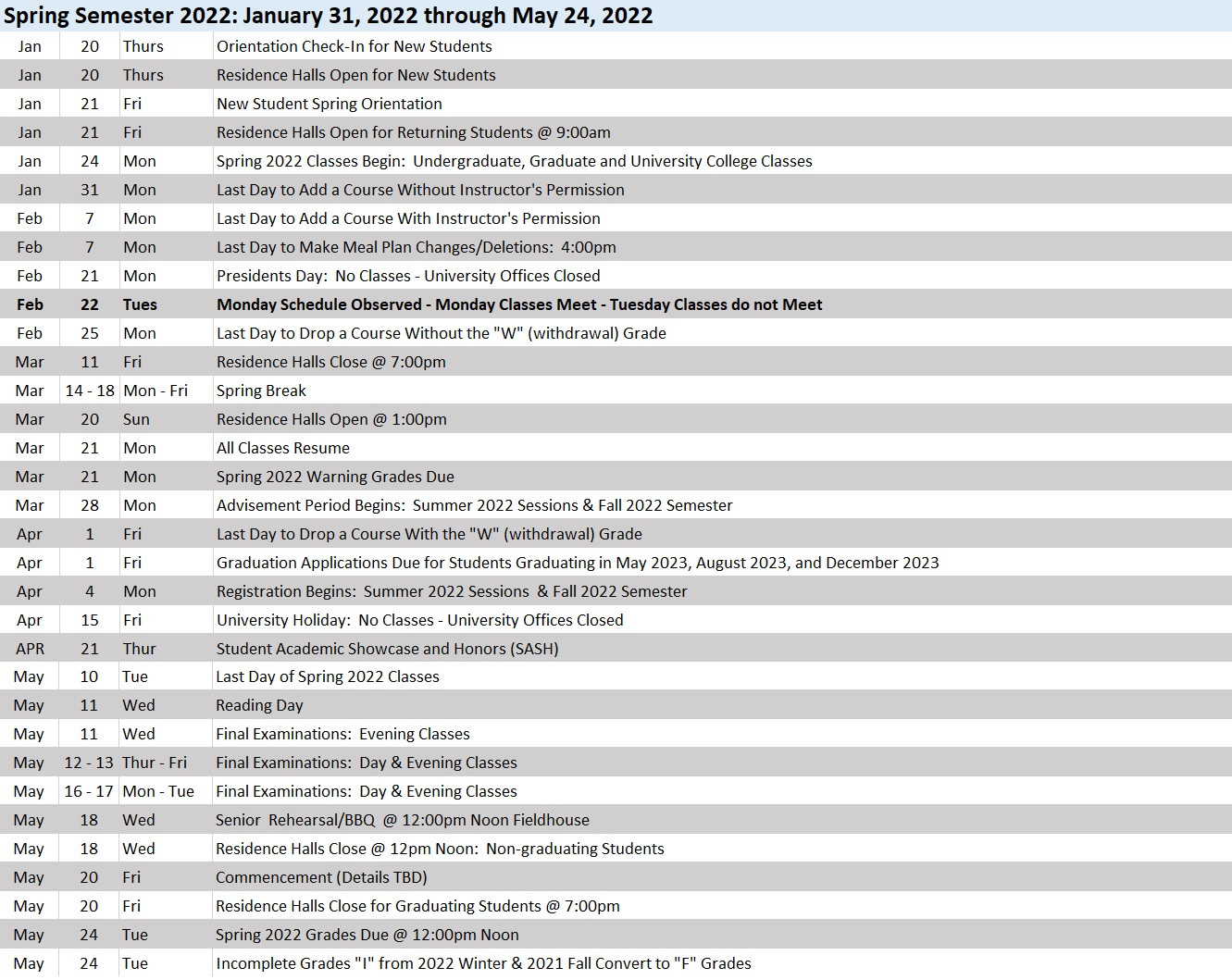 Roger Williams Academic Calendar 2022 2023  Fcps Calendar 2022-23 Java Examples