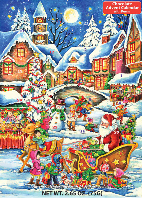 Santa&#039;S Here Chocolate Advent Calendar, Chocolate Advent  Do Advent Calendars Go On Sale