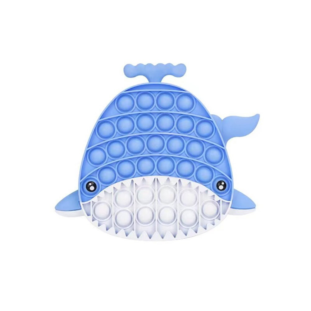 Silicone Whale Push Bubble Sensory Toy Anti Stress  Advent Calendar 2022 Fidget Toys Pack