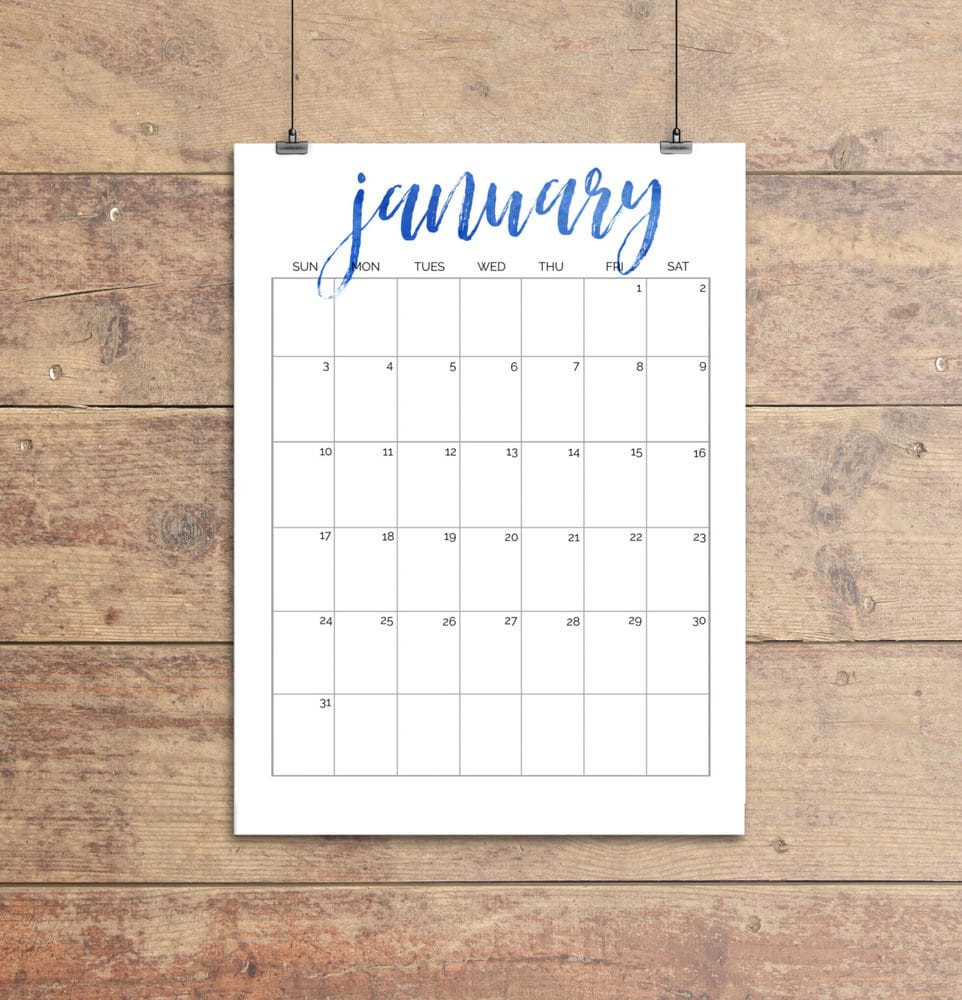 Simple And Pretty Free Printable 2021 And 2022 Calendars  Printable Calendar 2022 Pretty