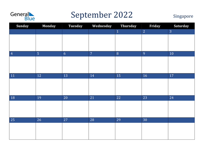 Singapore September 2022 Calendar With Holidays  Calendar 2022 Raya Aidilfitri