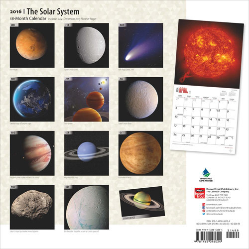 Solar System Calendar 2022 - Holiday Calendar 2022  Astronomy Picture Calendar For 2022