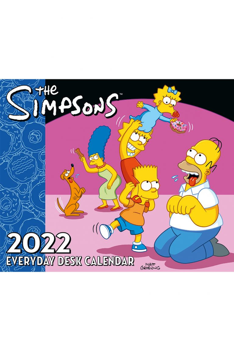 The Simpsons 2022 Desk Block Page-A-Day Calendar - Grange  Broadcast Calendar For 2022