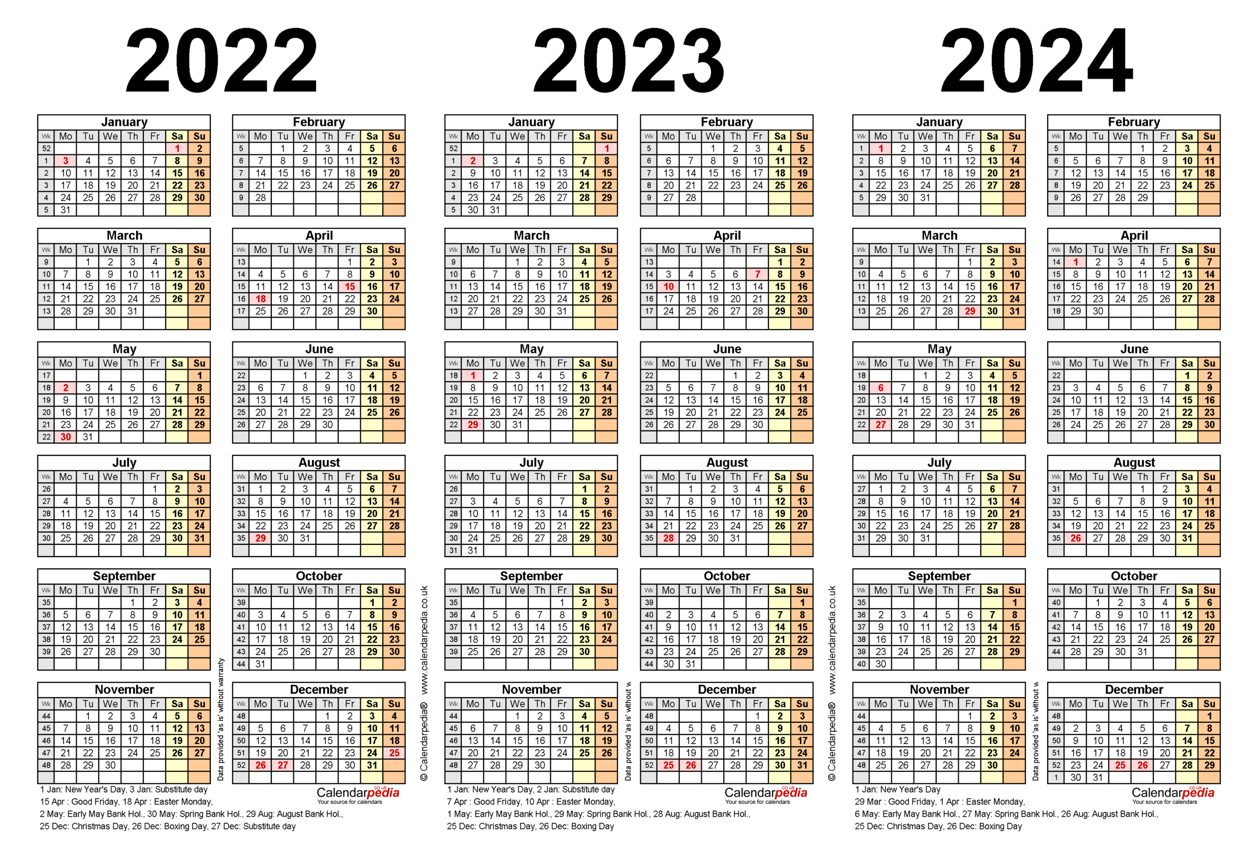 Three Year Calendar 2021-2023 | Calendar Printables Free Blank  Free Printable Calendar 2022 And 2023