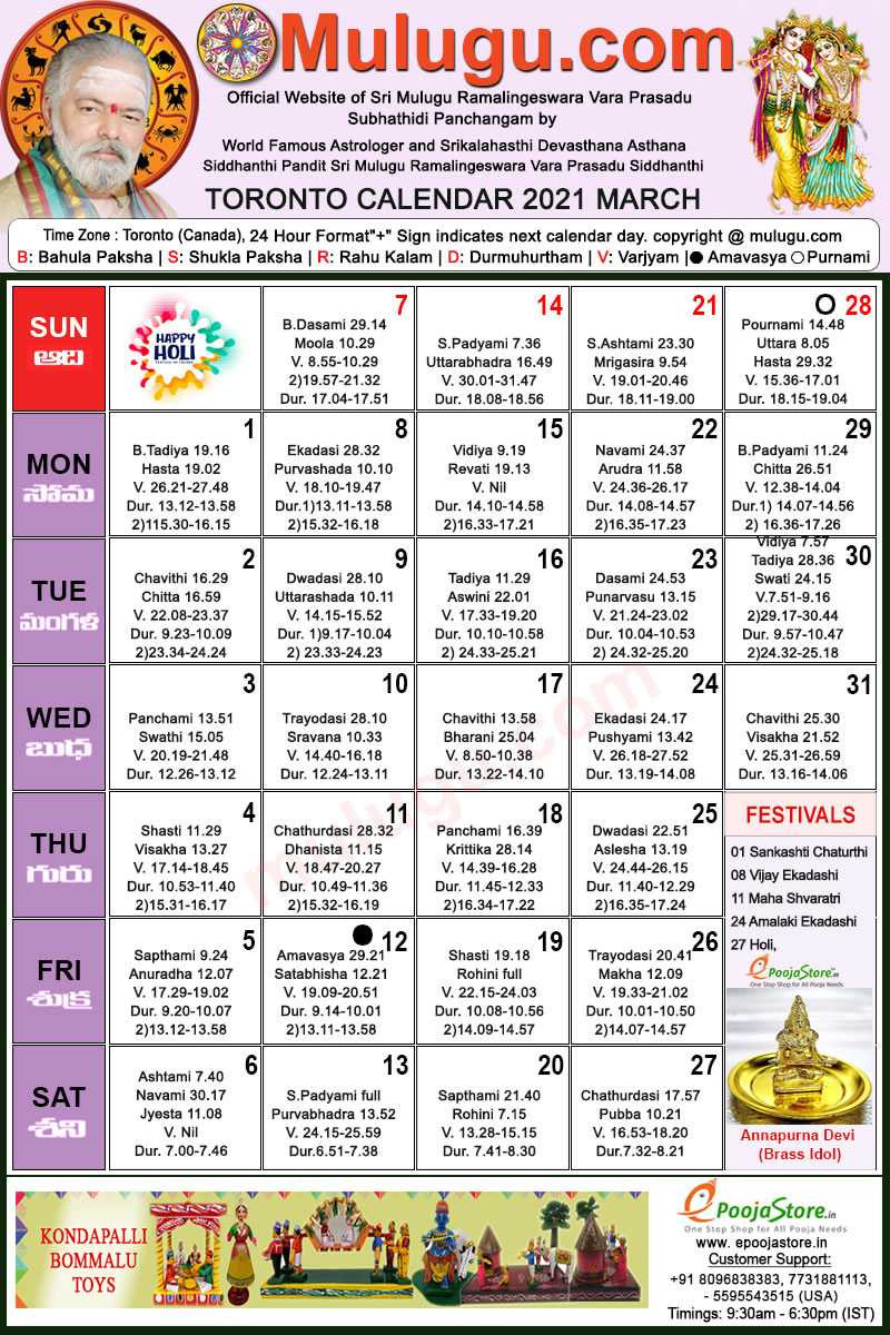 Telugu Calendar 2022 Panchangam Template Calendar Design