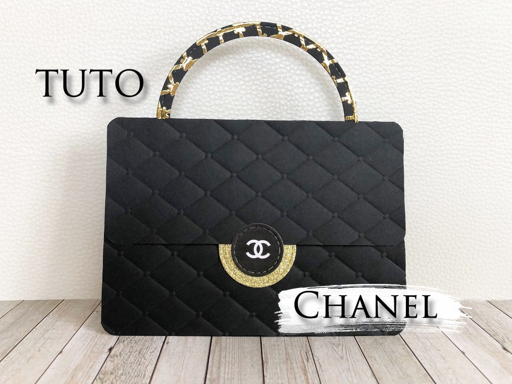 Tuto Carte Sac Chanel | Handbag Card, Sac Chanel, Paper Purse  Chanel Advent Calendar Dust Bag