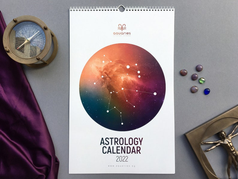 Wall Calendar 2022 Full Astrology Calendar Lunar Calendar  Full Moon Calendar 2022 Montreal