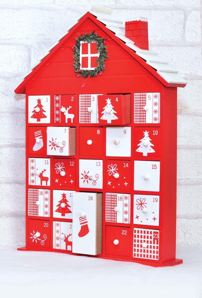 Wooden House Advent Calendars | Risus Wholesale  Fidget Advent Calendar Usa