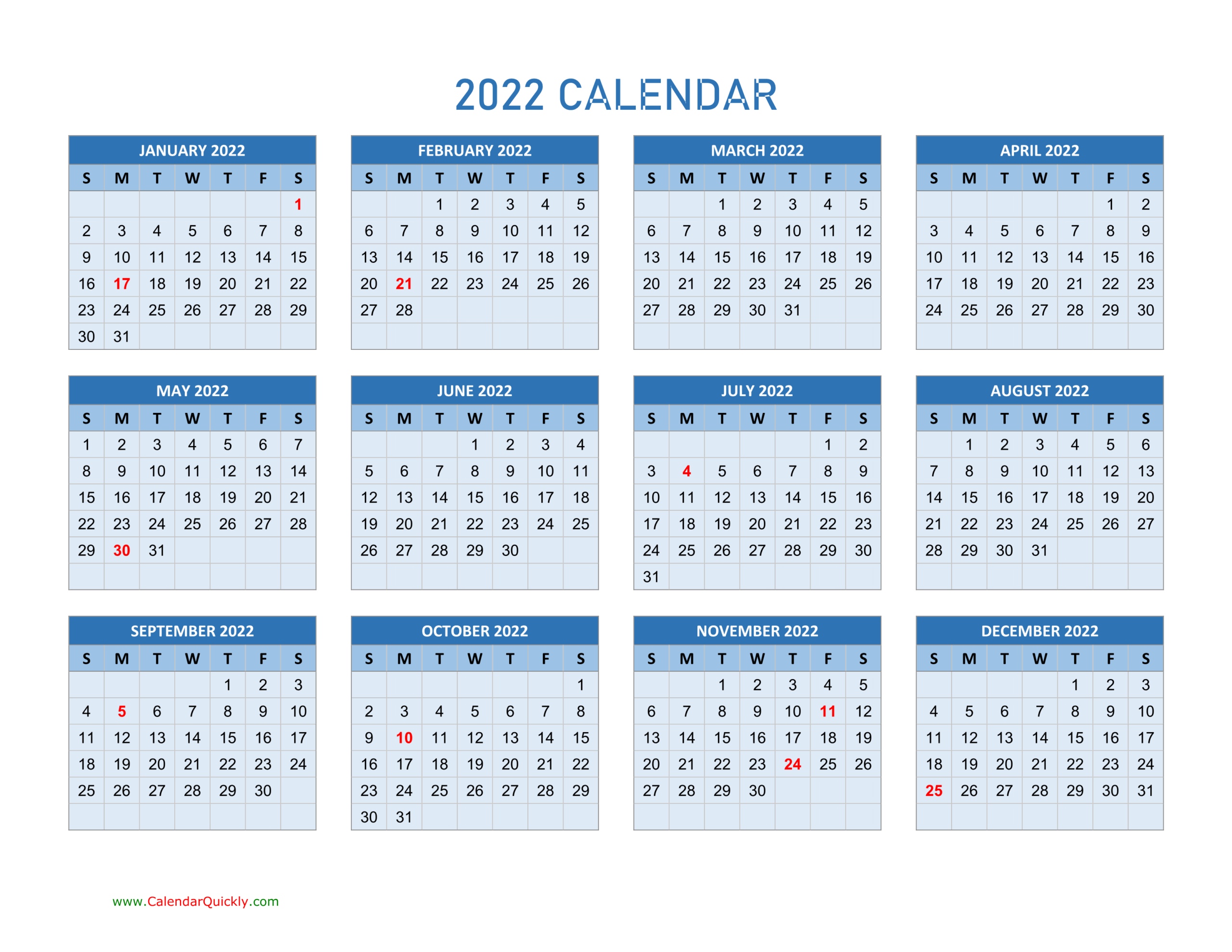 Julian Calendar 2022 Template Calendar Design